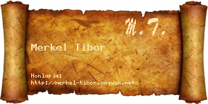 Merkel Tibor névjegykártya